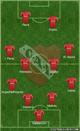 Independiente Formation 2012