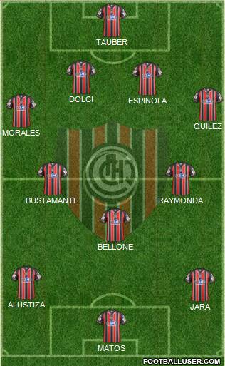 Chacarita Juniors Formation 2012