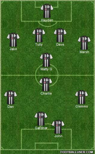 Newcastle United Formation 2012