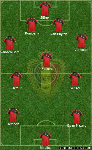 Belgium Formation 2012