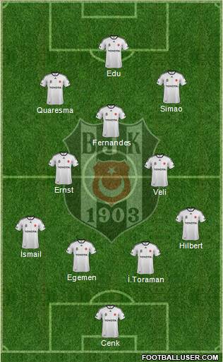 Besiktas JK Formation 2012