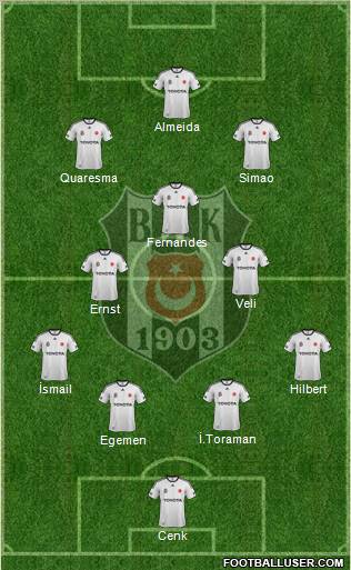 Besiktas JK Formation 2012