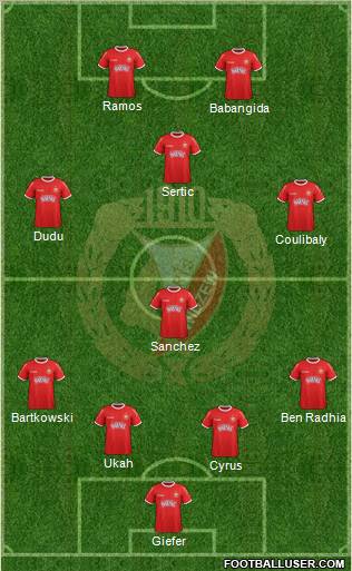 Widzew Lodz Formation 2012