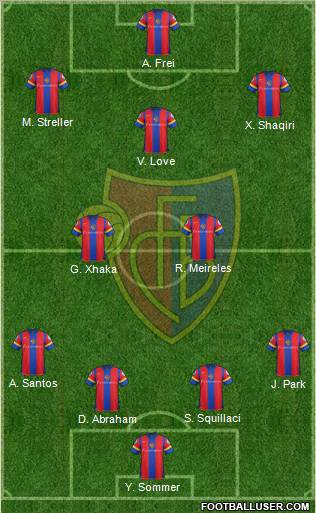 FC Basel Formation 2012