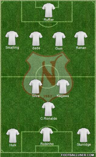 Náutico EC football formation