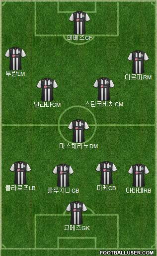 Newcastle United Formation 2012