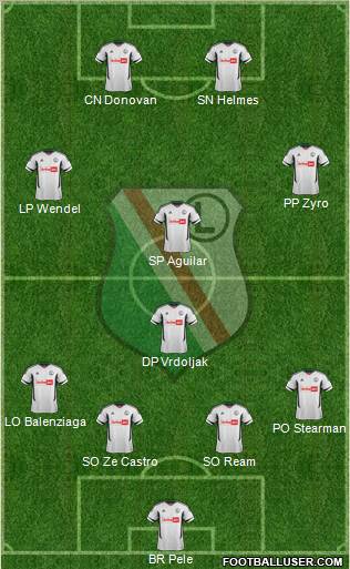 Legia Warszawa Formation 2012