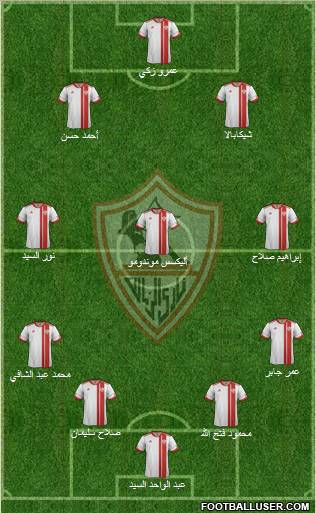 Zamalek Sporting Club Formation 2012