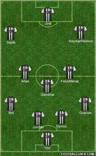 Newcastle United Formation 2012