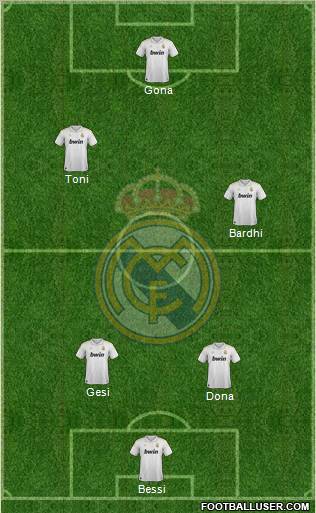 Real Madrid C.F. Formation 2012