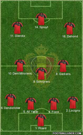 Belgium Formation 2012