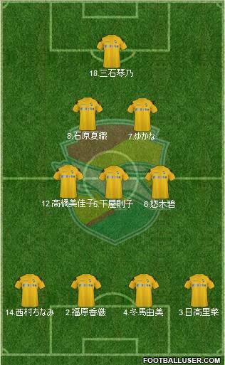 JEF United Ichihara Chiba Formation 2012