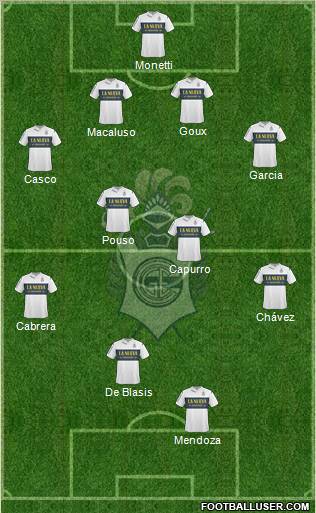Gimnasia y Esgrima de La Plata Formation 2012