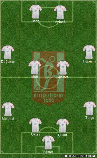 Balikesirspor Formation 2012