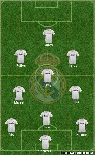 Real Madrid C.F. Formation 2012
