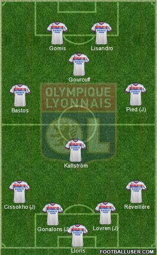 Olympique Lyonnais Formation 2012