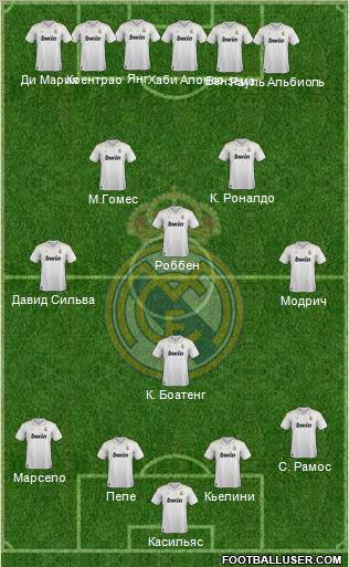 Real Madrid C.F. Formation 2012