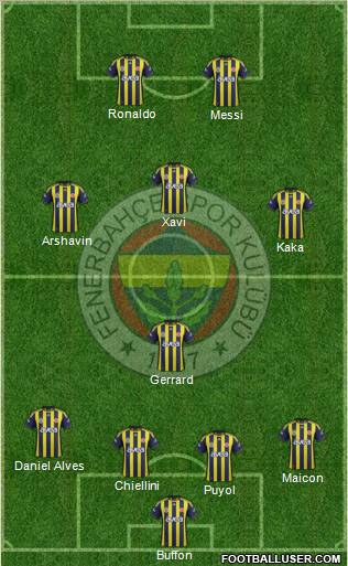 Fenerbahçe SK Formation 2012