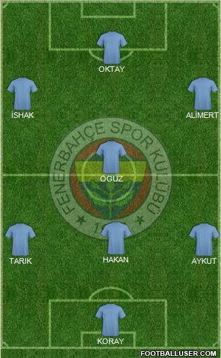 Fenerbahçe SK Formation 2012