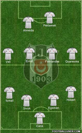 Besiktas JK Formation 2012