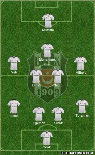 Besiktas JK Formation 2012