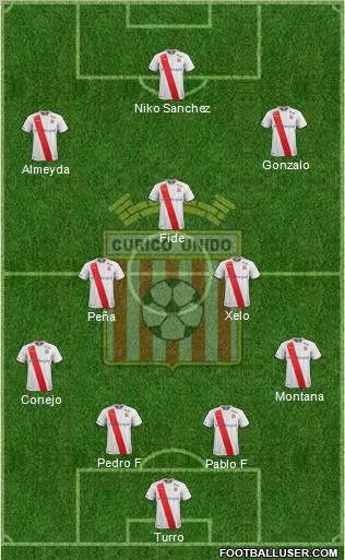 CD Provincial Curicó Unido Formation 2012