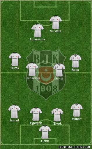 Besiktas JK Formation 2012