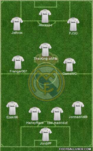 Real Madrid C.F. Formation 2012