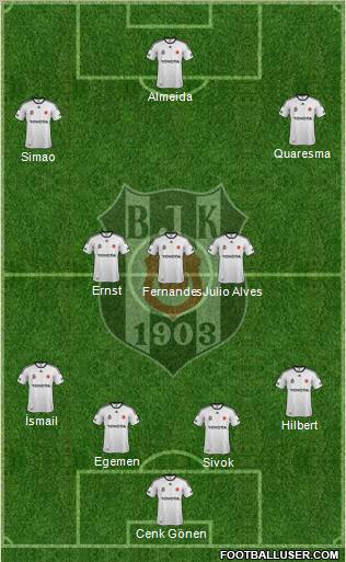Besiktas JK Formation 2012