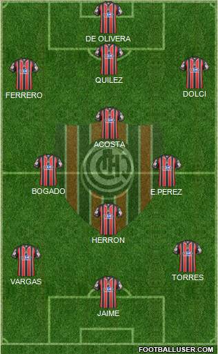 Chacarita Juniors Formation 2012