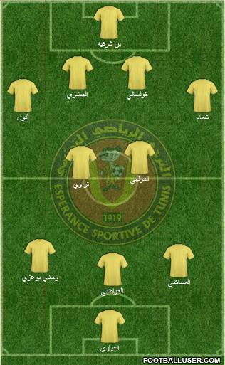 Espérance Sportive de Tunis football formation