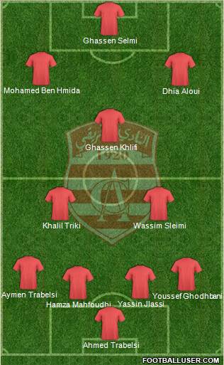 Club Africain Tunis Formation 2012