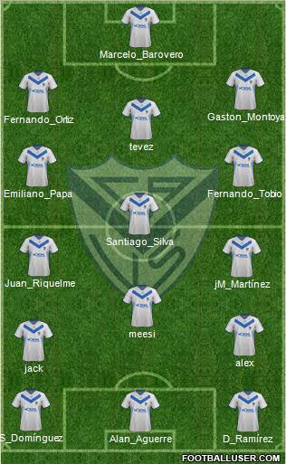 Vélez Sarsfield Formation 2012