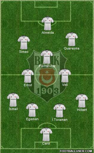 Besiktas JK Formation 2012