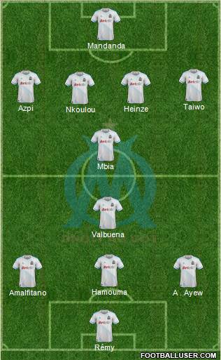 Olympique de Marseille Formation 2012