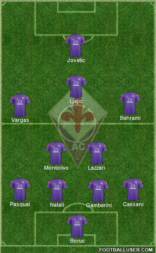 Fiorentina Formation 2012