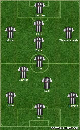 Newcastle United Formation 2012