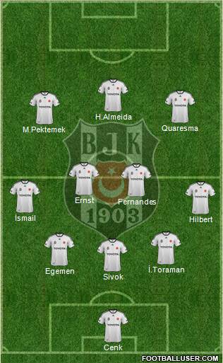 Besiktas JK Formation 2012