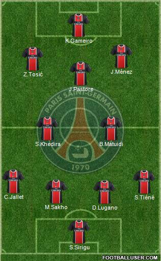 Paris Saint-Germain Formation 2012