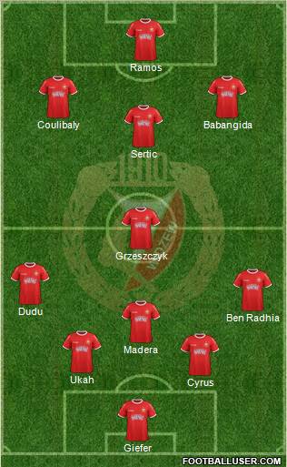 Widzew Lodz Formation 2012