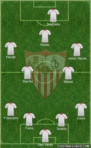 Sevilla F.C., S.A.D. Formation 2012