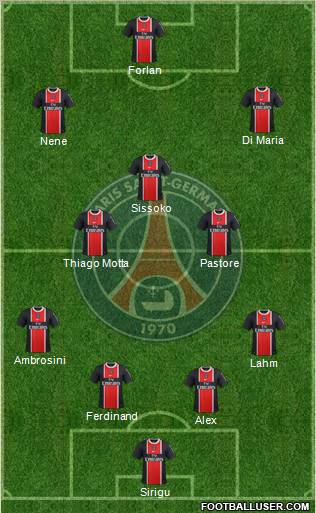 Paris Saint-Germain Formation 2012