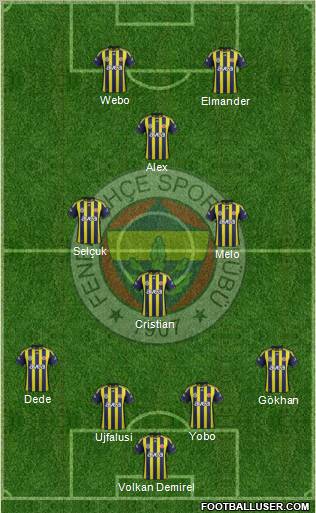 Fenerbahçe SK Formation 2012
