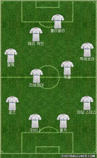 Tottenham Hotspur Formation 2012