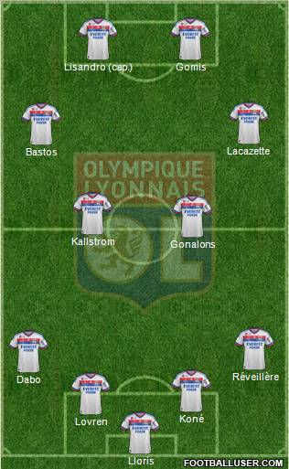 Olympique Lyonnais Formation 2012