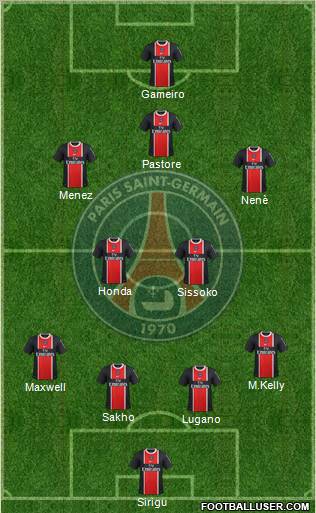 Paris Saint-Germain Formation 2012