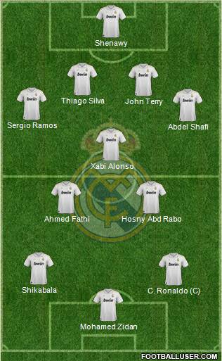 Real Madrid C.F. Formation 2012