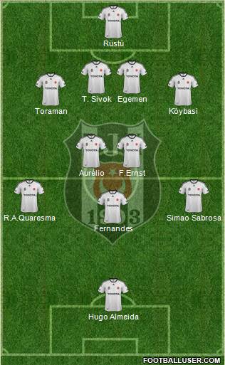 Besiktas JK Formation 2012