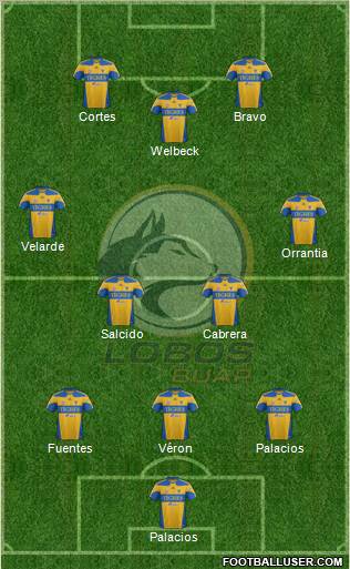 Club Lobos BUAP Formation 2012