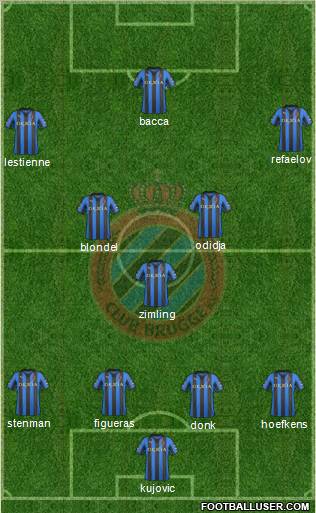 Club Brugge KV Formation 2012